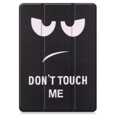 Чехол-обложка MyPads для Apple iPad 7 10.2 (2019) и Apple iPad 8 10.2 (2020) - A2197, A2200, A2198, A2270, A2428, A2429, A2430 тонкий умный кожаный на пластиковой основе с трансформацией в подставку тематика Не трогай меня