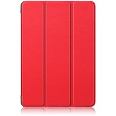 Чехол-обложка MyPads для iPad Air 4 10.9 (2020) - A2316, A2324, A2325, A2072 тонкий умный кожаный на пластиковой основе с трансформацией в подставку красный