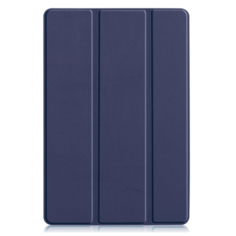 Чехол-обложка MyPads для Huawei MatePad Pro 5G LTE 10.8 (MRX-W09) / Huawei MatePad Pro 10.8 (2021) WRR-W09 тонкий умный кожаный на пластиковой основе с трансформацией в подставку синий