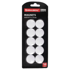 Магниты для доски BRAUBERG Black&White 237467, белый