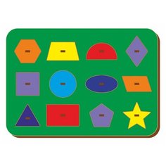 Рамка-вкладыш WOODLAND 082103 Монтессори геометрия 2