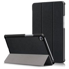 Чехол-обложка MyPads для Asus ZenPad 7.0 Z370C/Z370CG/Z370CG тонкий умный кожаный для пластиковой основе с трансформацией в подставку черный