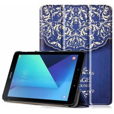 Чехол-обложка MyPads для Samsung Galaxy Tab S3 9.7 SM-T820/T825 тонкий умный кожаный на пластиковой основе с трансформацией в подставку (Винтаж)
