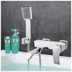 GAPPO G3207 покрытие хром Смеситель для ванны (картридж шаровый керамический 35 мм, излив переключатель на лейку, латунь)