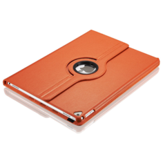 Чехол-подставка MyPads для iPad Pro 12.9 2017 / iPad Pro 12.9 2015 на пластиковой основе кожаный поворотный роторный оборотный с трансформацией в подставку оранжевый