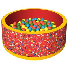 Детский бассейн ROMANA Веселая поляна (ДМФ-МК-02.51.01) красный
