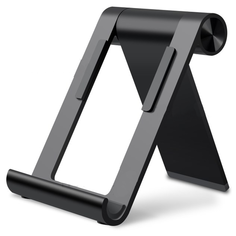 Удобная легкая подставка держатель MyPads A153-525 для телефонов и планшетов от 4 до 12 дюймов из высококачественного алюминия в стиле Apple (Чёрный )