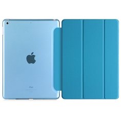 Чехол-обложка MyPads для iPad mini 4 7.9 (2015) - A1538, A1550 тонкий умный кожаный на пластиковой основе с трансформацией в подставку голубой