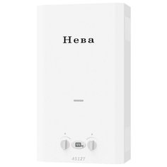 Проточный газовый водонагреватель Neva 4512Т (31712), белый Нева