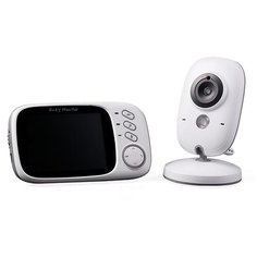 Многофункциональная беспроводная радио- видеоняня MyPads Babymonitor MC-1587 с ЖК- дисплей с колыбельными мелодиями и ночным видением