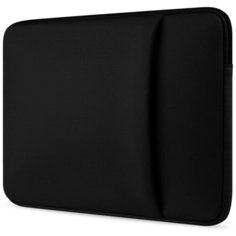 Чехол- папка- футляр- конверт на молнии MyPads M146-287 для ноутбуков Irbis Acer Lenovo Prestigio Xiaomi Digma MSI Macbook с диагоналями 11.0 / 11.6/ 12 / 12.5 / 12.6 дюймов из качественной хлопковой ткани с отделением для планшета черная