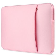 Чехол- папка- футляр- конверт на молнии MyPads M146-285 для ноутбуков Irbis Acer Lenovo Prestigio Xiaomi Digma MSI Macbook с диагоналями 15.4 / 14/ 14.1/ 14.5 дюймов из качественной хлопковой ткани с отделением для планшета розовая