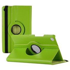 Чехол-подставка MyPads для iPad mini 1 / iPad mini 2 / iPad mini 3 - A1432, A1454, A1455, A1489, A1490, A1491, A1599, A1601 на пластиковой основе кожаный поворотный роторный оборотный с трансформацией в подставку зеленый