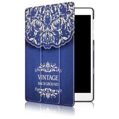 Чехол-обложка MyPads для Lenovo Tab 2 A10-70L / A10-70F Il Sottile тонкий умный кожаный на пластиковой основе с трансформацией в подставку синий