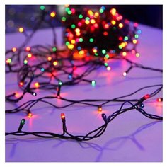 Гирлянда Sh Lights OTW200C-M, 1000 см, 200 ламп, разноцветные диоды/зеленый провод