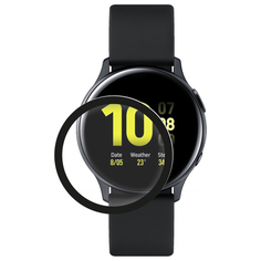 Защитное органическое стекло Watch PMMA для Samsung Galaxy Watch Active 2 / 40 mm, черная рамка, Deppa