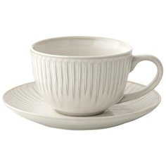 Чашка с блюдцем Easy Life Gallery, белая, 0,25 л (EL-R2534_GALW)