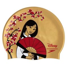 Шапочка для плавания детская SPEEDO Disney Mulan Slogan Cap Jr , арт.8-08386D921, золотистый, силикон