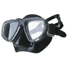 Маска для плав. Salvas Neptun Black , арт.CA515N2TNSTH, закален.стекло, силикон, р. Senior, черный