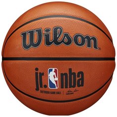 Мяч баскетбольный WILSON JR. NBA Authentic Outdoor, арт. WTB9600XB05, р.5, резина, бутиловая камера , коричневый