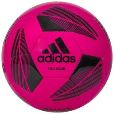 Мяч футбольный ADIDAS Tiro Club арт. FS0364, р.4, ТПУ, 32 пан., машинная сшивка , розово-черный