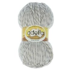 Пряжа ADELIA "ZOLTAN" 5 шт. в упак. цвет серый- белый (ZOLTAN-115)