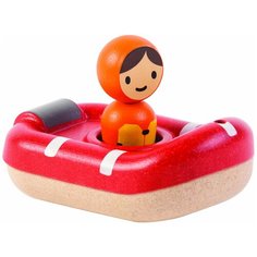 Игрушка для ванной PlanToys Катер береговой охраны (5668) красный