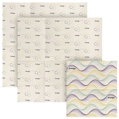 Набор из многоразовых оберток для ланча Smidge, 3 шт. пчелиный воск (SMID87)