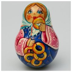 Неваляшка Девочка с баранками (Переславль) Wood Fun