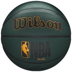 Мяч баскетбольный WILSON NBA Forge Plus, арт.WTB8103XB07, р.7, PU, бутиловая камера , зеленый