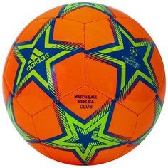 Мяч футбольный ADIDAS UCL Club Ps арт. GU0203, р.4, ТПУ, 12 пан., машинная сшивка , оранж-сине-зеленый