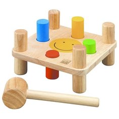 Стучалка PlanToys Забивалка с молоточком разноцветный