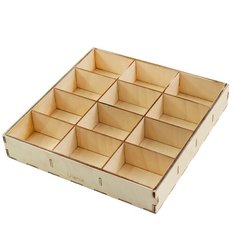Ulanik / Поднос для сортеров деревянный 12 отделов / для хранения