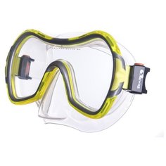 Маска для плав. Salvas Viva Sr Mask , арт.CA535S1GYSTH,закален.стекло, силикон, р.Senior, желтый