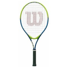 Ракетка теннисная Wilson SLAM 25, арт. WRT20400U, для 7-8 лет,алюминий,со струнами, салатово-синяя