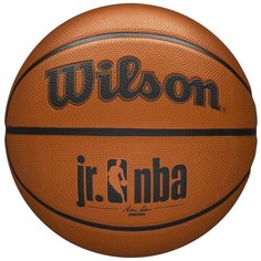 Мяч баскетбольный WILSON JR. NBA Authentic Outdoor, арт. WTB9500XB04, р.4, резина, бут. кам, коричневый