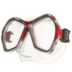 Маска для плав. Salvas Phoenix Mask , арт.CA520S2RYSTH, зак.стекло, силикон, р.Senior, сереб/красн