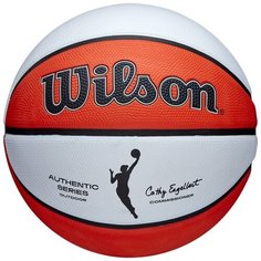 Мяч баскетбольный WILSON WNBA Authentic Series Outdoor, арт.WTB5200XB06, р.6, резина, бутил.кам.,бело-оранж