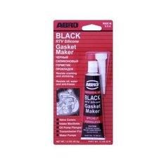 ABRO 12AB425 Герметик силиконовый Abro CША черный 42,5 г