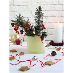 Кашпо-Подсвечник "Куб" 10х10см, h10см, 0,6л ваниль Nina Glass