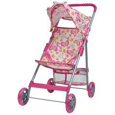 Прогулочная коляска kari 9304 розовый/бабочки
