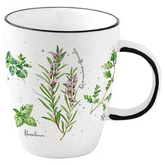 Кружка Easy Life Herbarium в подарочной упаковке, фарфор, 0.35 л (EL-R2203_HERU)