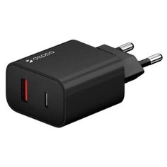 Зарядное устройство Deppa USB-C + USB-A для быстрой зарядки, 30 Вт, PD 3.0, QC 3.0