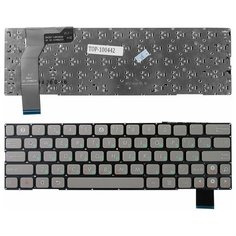 Клавиатура для ноутбука Asus 0KNA-Z72RU01 серая, без рамки, плоский Enter Sino Power