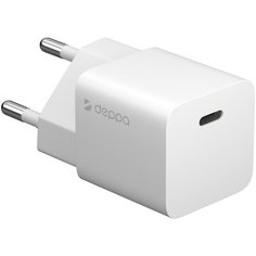 Сетевое зарядное устройство c технологией GaN USB-C, PD 3.0, 20 Вт Deppa