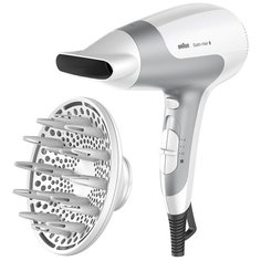 Фен Braun HD 585, белый/серебристый