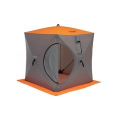 Палатка HELIOS Куб 1,5х1,5 утепленная оранжевый/серый