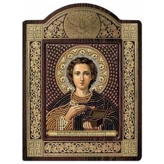 Набор для вышивания бисером нова слобода арт.СН8033 Св.ВМЧ. Целитель Пантелеимон 9х11 см Nova Sloboda