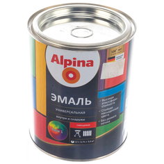 Эмаль алкидная (А) Alpina Универсальная глянцевая База 1 белая 0.75 л