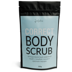 Антицеллюлитный скраб CORRECT BODY SCRUB с красным перцем, Smorodina